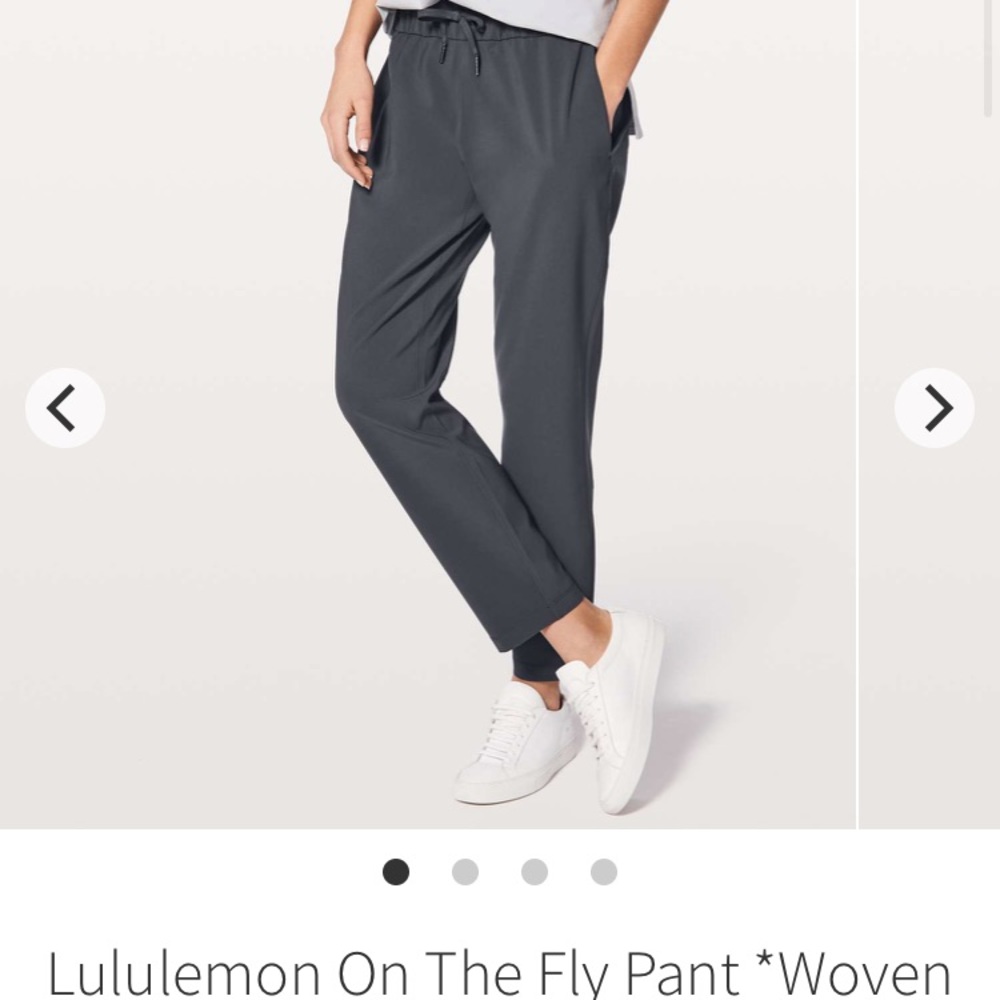 Lululemon on the fly pants size 4 - Picture 1 of 6